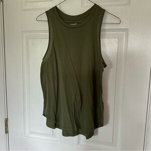 Old Navy Green Sleeveless Muscle Tee Relaxed Fit